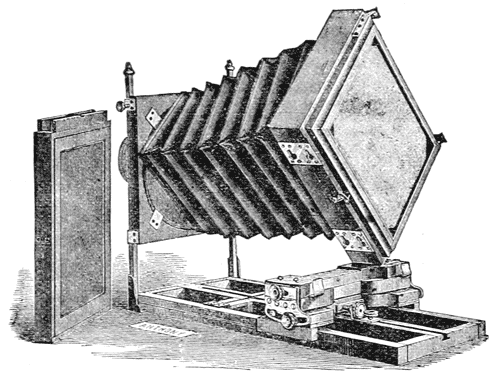 THE NOVEL VIEW CAMERA. FIG. 17. REPRESENTING THE CAMERA WHILE
 BEING REVERSED.