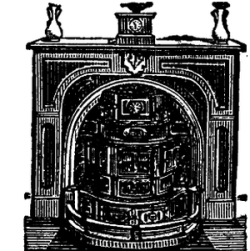 [Illustration: fire place heater]