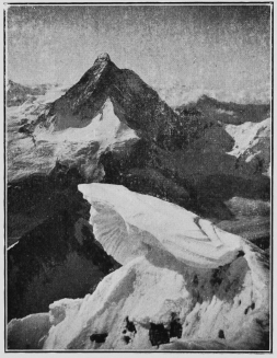 Cornice on the summit of the Dent Blanche. By Mr. Leonard
Rawlence.

To face p. 156.