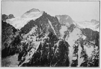 The Ecrins from the summit of the Grande Ruine.
