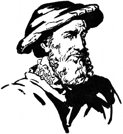 Portrait sketch of Holbein