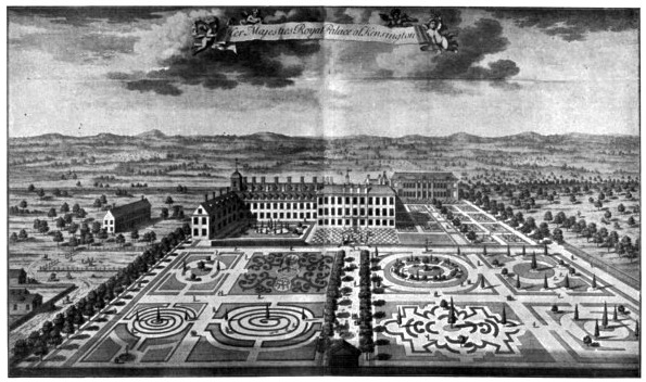 Image not available: KENSINGTON PALACE AND GARDENS IN THE REIGN OF QUEEN ANNE.