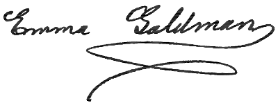 Emma Goldman Signature