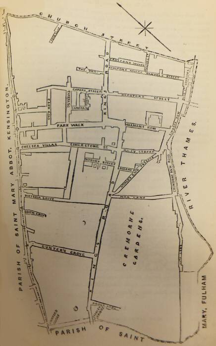 Plan of Stanley Ward, Chelsea, 1860