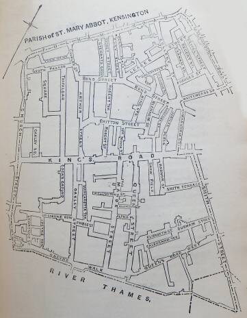 Plan of Church Ward, Chelsea, 1860