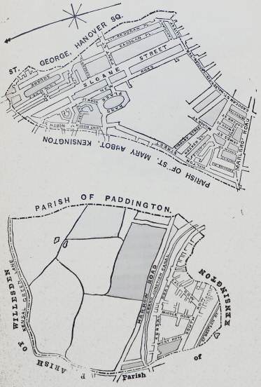Plan of Hans Town Ward, Chelsea, 1860