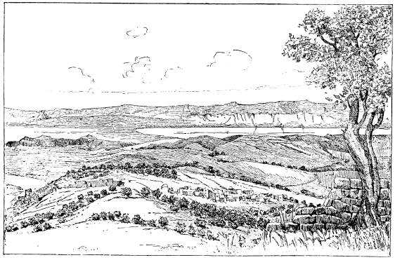 THE PLAIN OF JERICHO, AS SEEN FROM AI.

To face page 35.