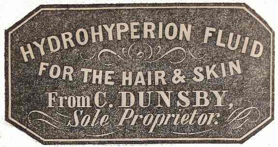 Hydrohyperion fluid for the Hair & Skin from C. DUNSBY, Sole
Proprietor