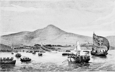 VALENTIA: LANDING THE SHORE END OF THE CABLE, 1857