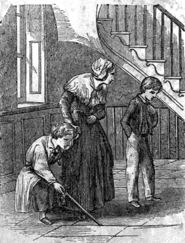 A woman and two boys