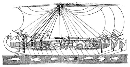 Vaisseaux de l’expédition de Hatshepsou au pays de Pount