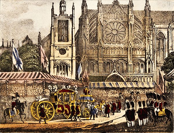 Westminster Abbey and parade