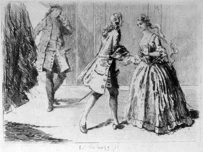 Scene illustrating Otways Orphan.
After the contemporary etching by G. Vander Gucht.