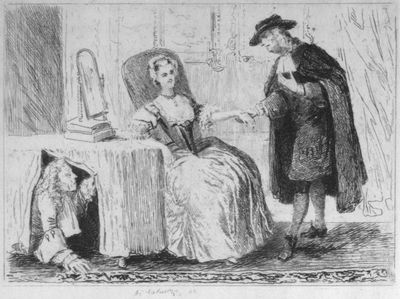 Mrs. Porter, Mills, and Cibber.
After a contemporary engraving by J. Basire.