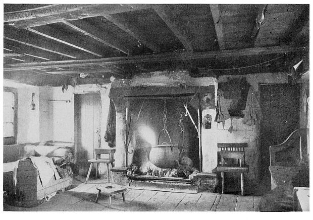 The Interior of a Cabin of the North