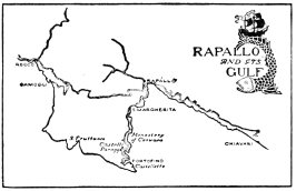 Map Rapallo and its Gulf