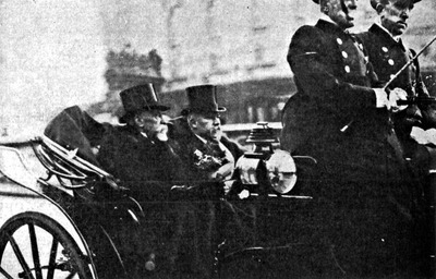 President Poincaré With the Swiss President, M. Gustave Ador