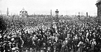 Paris Crowds Greeting President Wilson