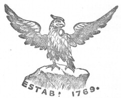 Drawing of Eagle, Estab. 1769