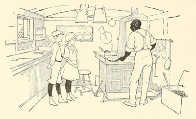 They delighted in the cook's kitchen, the galley.