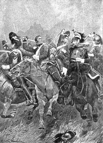 CHARGE OF SCOTS GREYS AT WATERLOO.