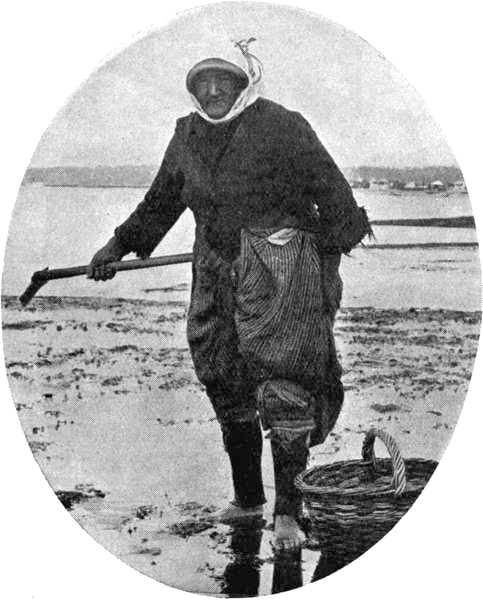 A Cockle Woman, River Exe