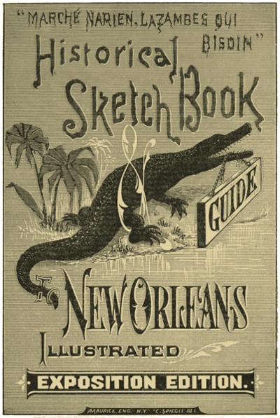 Advertisement with alligator as guide