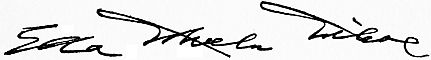 Signature Ella Wheeler Wilcox