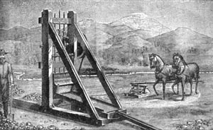 PROSPECTING MILL WITH HORSE POWER.