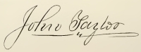 John Taylor's Signature