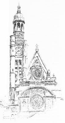 TOWER OF ST. ETIENNE DU MONT.