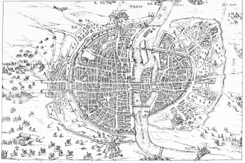 PLAN OF PARIS WHEN BESIEGED BY HENRY IV. IN 1590.