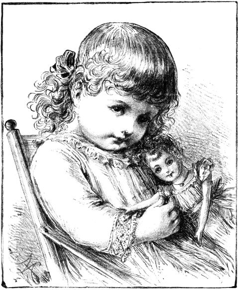 Little girl and dolly