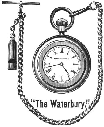 front of watch and chain