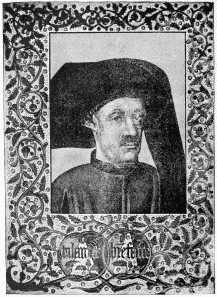 PRINCE HENRY OF PORTUGAL.

(From an Engraving of the Miniature in the MS. of “The Discovery of
Guinea,” 1448.)