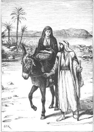 Mary and Joseph on way to bethlehem by CCK