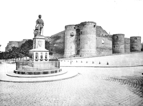 The Statue of King Ren and the Chteau at Angers.