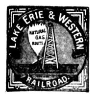 Lake Erie & Western Railroad. Natural Gas Route.