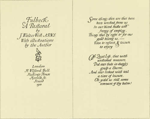 TITLE-PAGE AND PAGE OF TEXT DESIGNED BY J. WALTER WEST