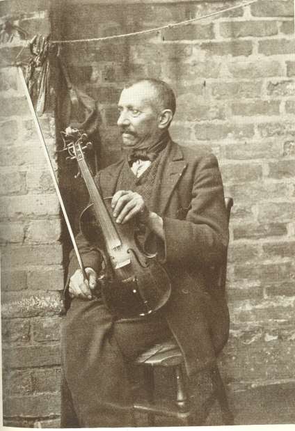 A Romany Fiddler.  Photo. Fred Shaw