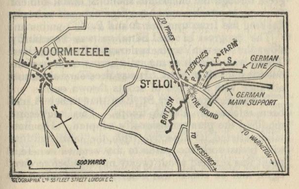 Map--the Voormezeele-St. Eloi area