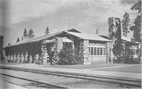 Union Pacific’s attractive dining lodge, West Yellowstone