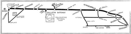 Railroad route map.