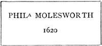 Philippa Molesworth 1620