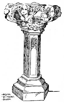 Dijon; A Font in the Eglise St. Michel