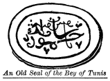 An Old Seal of the Bey of Tunis