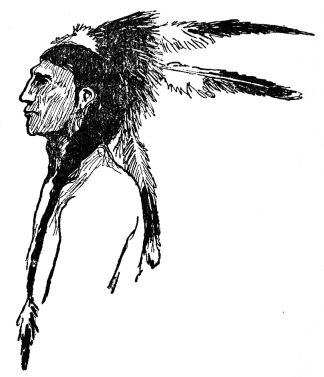 profile of indian with smaller headdress