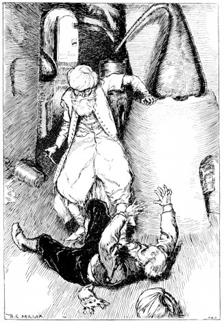 “FELLED HIM TO THE GROUND AND WOULD HAVE STABBED HIM” (p.
166).
