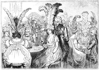 GAMBLING IN SOCIETY.

(From a Print by Gillray, published in 1796.)