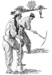 FRENCH DETECTIVES PLAYING THE PART OF NAVVIES.